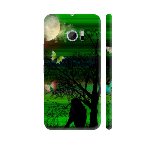 Girl Meditating In Green Nature HTC 10 / 10 Lifestyle Cover| Artist: Looly Elzayat