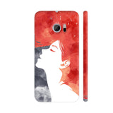 Girl Painted In Red HTC 10 / 10 Lifestyle Cover| Artist: Abhinav
