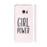 Girl Power On Pink Lines HTC 10 / 10 Lifestyle Cover| Artist: Dolly P