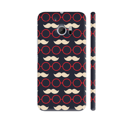 Glasses And Moustaches HTC 10 / 10 Lifestyle Cover| Artist: Designer Chennai