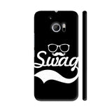 Glasses Moustache Swag On Black HTC 10 / 10 Lifestyle Cover| Artist: Designer Chennai