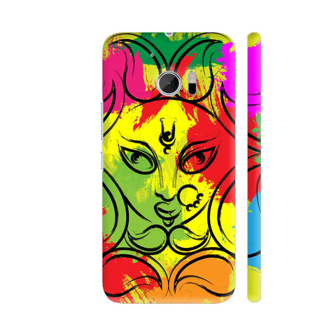 Goddess Durga Devi Multicolor Art HTC 10 / 10 Lifestyle Cover| Artist: Designer Chennai