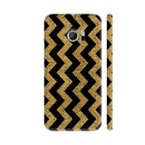 Golden Black Zigzag HTC 10 / 10 Lifestyle Cover| Artist: Abhinav