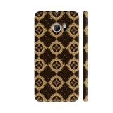 Golden Brown Vector Floral Pattern HTC 10 / 10 Lifestyle Cover| Artist: Designer Chennai