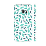 Green Blue Leaves On White Background HTC 10 / 10 Lifestyle Cover| Artist: Nehal