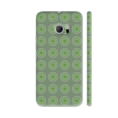 Green Leaf Flower HTC 10 / 10 Lifestyle Cover| Artist: Designer Chennai