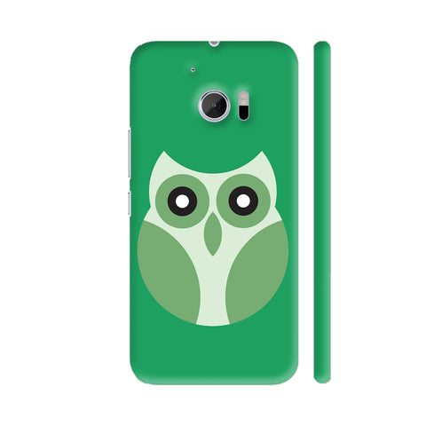 Green Owl HTC 10 / 10 Lifestyle Cover| Artist: Designer Chennai