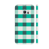 Green Small Square Tile Pattern HTC 10 / 10 Lifestyle Cover| Artist: Designer Chennai