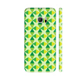 Green Yellow Triangles HTC 10 / 10 Lifestyle Cover| Artist: Designer Chennai