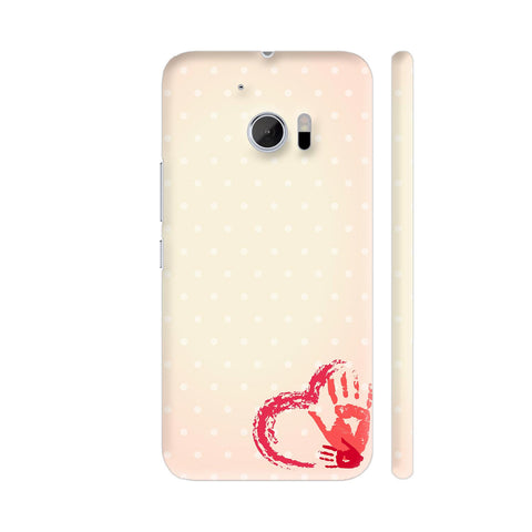 Handmade Heart HTC 10 / 10 Lifestyle Cover| Artist: Neeja Shah