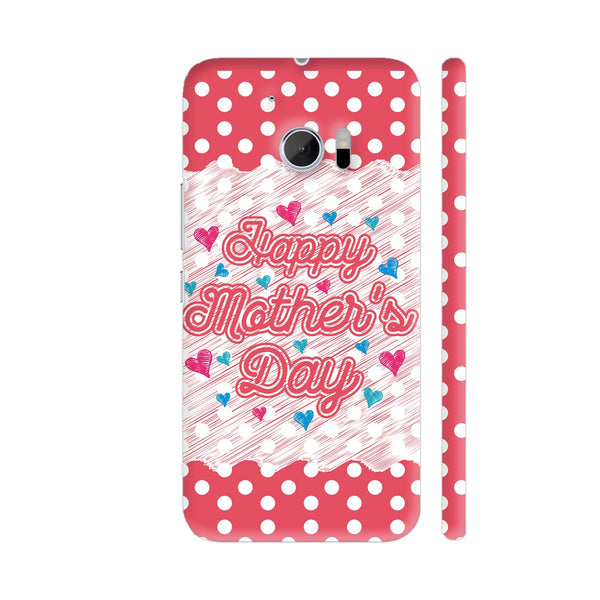 Happy Mother's Day On Red Polka Dots HTC 10 / 10 Lifestyle Cover| Artist: Designer Chennai