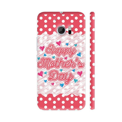 Happy Mother's Day On Red Polka Dots HTC 10 / 10 Lifestyle Cover| Artist: Designer Chennai
