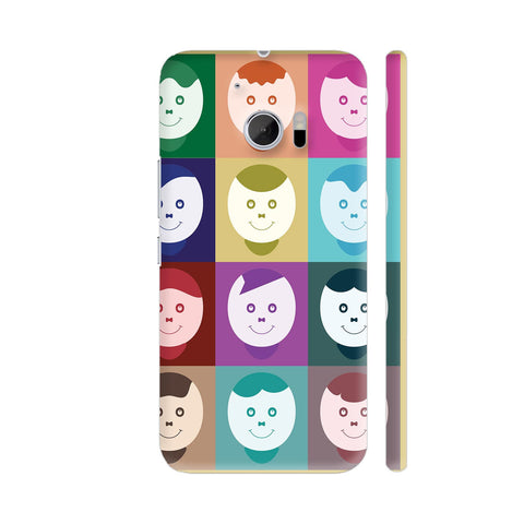 Happy Smiley Faces HTC 10 / 10 Lifestyle Cover| Artist: Designer Chennai
