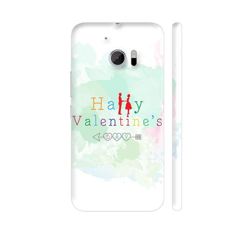 Happy Valentine Day Couple In Watercolor HTC 10 / 10 Lifestyle Cover| Artist: Designer Chennai
