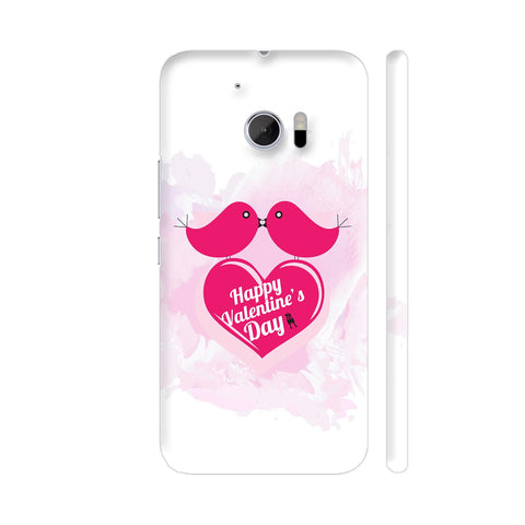Happy Valentine's Day Birds Kissing HTC 10 / 10 Lifestyle Cover| Artist: Designer Chennai