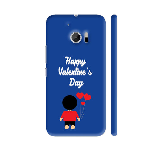 Happy Valentine's Day Boy With Heart Balloons HTC 10 / 10 Lifestyle Cover| Artist: Designer Chennai
