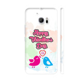 Happy Valentines Day Pink And Blue Bird HTC 10 / 10 Lifestyle Cover| Artist: Designer Chennai