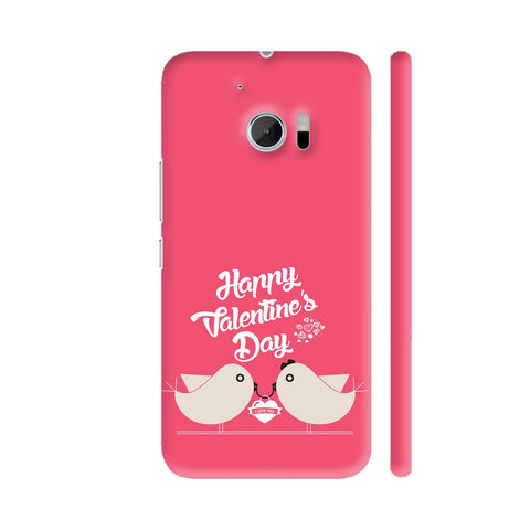 Happy Valentine's Day With Two Cute Love Birds HTC 10 / 10 Lifestyle Cover| Artist: Designer Chennai
