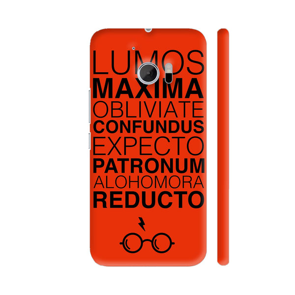Harry Potter Spells Red HTC 10 / 10 Lifestyle Cover| Artist: Abhinav