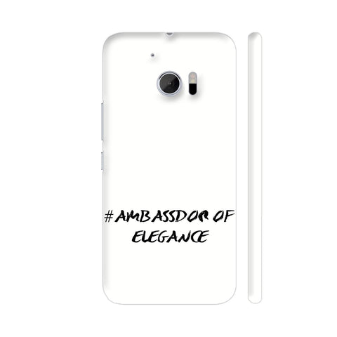 Hash Tag White Ambassdor Of Elegance HTC 10 / 10 Lifestyle Cover| Artist: Urvashi