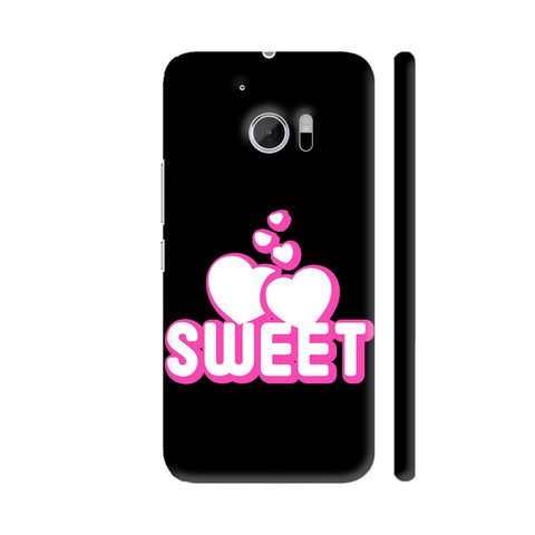 Heart Sweet Heart On Black HTC 10 / 10 Lifestyle Cover| Artist: Designer Chennai