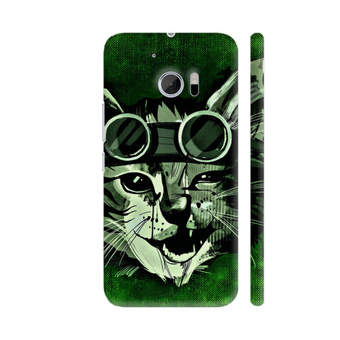 Hipster Cat Pet Animal HTC 10 / 10 Lifestyle Cover| Artist: WonderfulDreamPicture