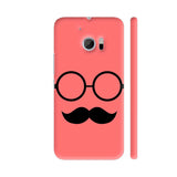 Hipster Glasses And Moustache On Pink HTC 10 / 10 Lifestyle Cover| Artist: Designer Chennai