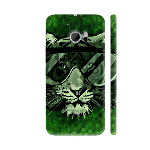 Hipster Tiger Cat Animal HTC 10 / 10 Lifestyle Cover| Artist: WonderfulDreamPicture