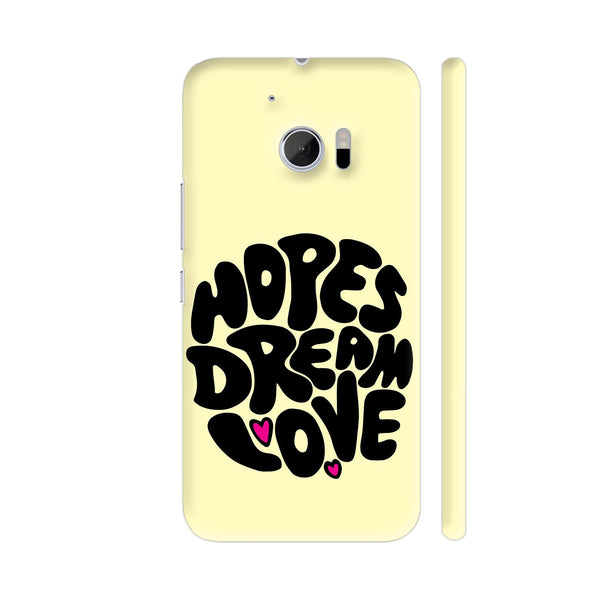 Hopes Dream Love On Yellow HTC 10 / 10 Lifestyle Cover| Artist: Abhijeet Sinha
