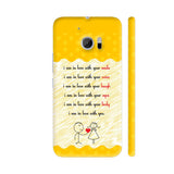 I Am In Love With You On Yellow Polka Dots HTC 10 / 10 Lifestyle Cover| Artist: Designer Chennai
