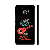 I Love Rock And Roll On Black HTC 10 / 10 Lifestyle Cover| Artist: Designer Chennai