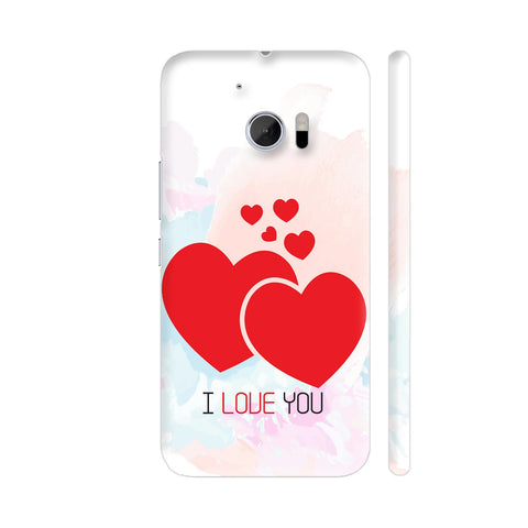 I Love You Red Hearts HTC 10 / 10 Lifestyle Cover| Artist: Designer Chennai