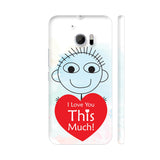 I Love You This Much On Watercolor HTC 10 / 10 Lifestyle Cover| Artist: Designer Chennai