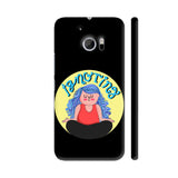Ignoring Meditating Lady On Black HTC 10 / 10 Lifestyle Cover| Artist: Parul Dang