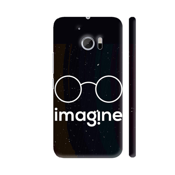 Imagine Creative Thinking On Black HTC 10 / 10 Lifestyle Cover| Artist: Designer Chennai
