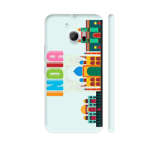 India Multicolor Flat Art HTC 10 / 10 Lifestyle Cover| Artist: Designer Chennai