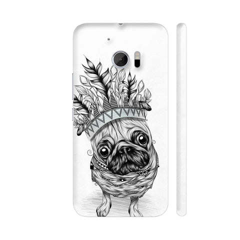 Indian Pug HTC 10 / 10 Lifestyle Cover| Artist: LouJah