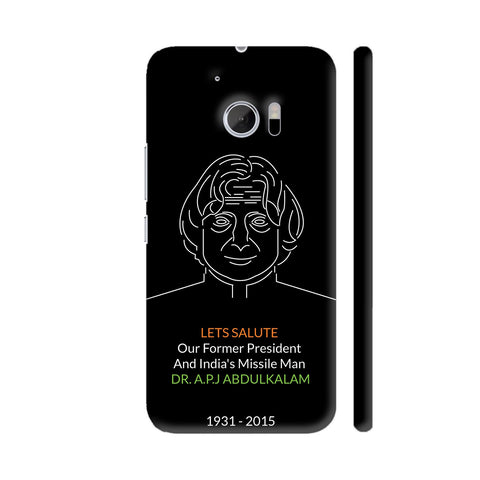 Inspiration Of APJ Abdul Kalam On Black HTC 10 / 10 Lifestyle Cover| Artist: Designer Chennai
