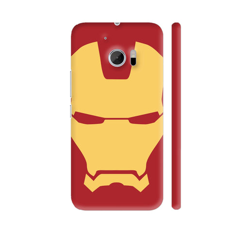 Iron Man Yellow Face On Red HTC 10 / 10 Lifestyle Cover| Artist: Rahul Negi