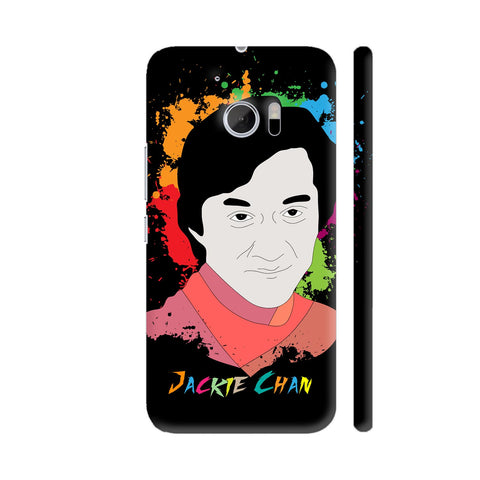 Jackie Chan Painting On Black HTC 10 / 10 Lifestyle Cover| Artist: Designer Chennai