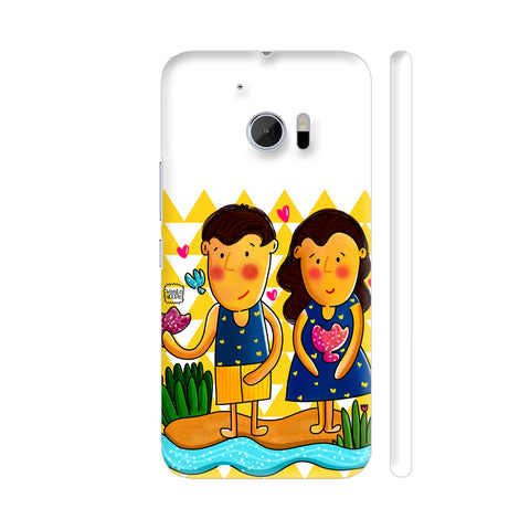 Jenny And Charlie Beach Love HTC 10 / 10 Lifestyle Cover| Artist: Woodle Doodle