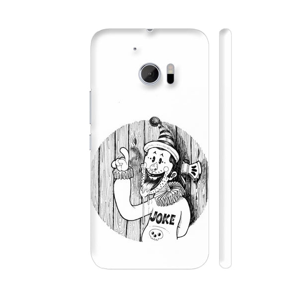Joke Joker In Black And White HTC 10 / 10 Lifestyle Cover| Artist: Pritpal Singh
