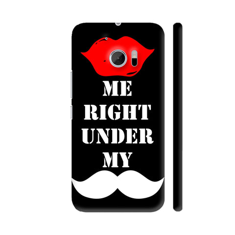 Kiss Me Right Under My Moustache HTC 10 / 10 Lifestyle Cover| Artist: Designer Chennai