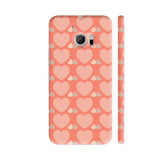 Light Pink Hearts Pattern HTC 10 / 10 Lifestyle Cover| Artist: Designer Chennai