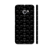 Lines And Circles On Black HTC 10 / 10 Lifestyle Cover| Artist: Designer Chennai