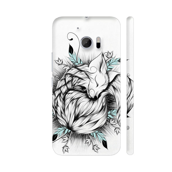 Little Fox Turquoise Version HTC 10 / 10 Lifestyle Cover| Artist: LouJah