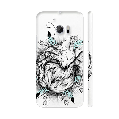 Little Fox Turquoise Version HTC 10 / 10 Lifestyle Cover| Artist: LouJah