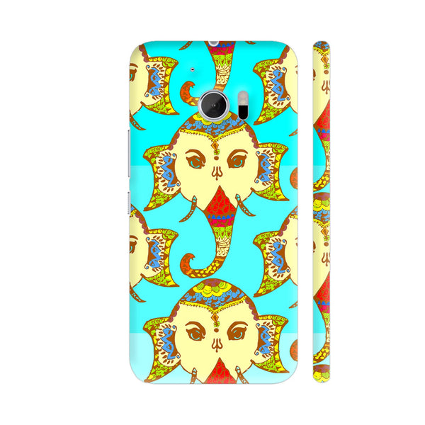 Lord Ganesha On Blue HTC 10 / 10 Lifestyle Cover| Artist: Sangeetha