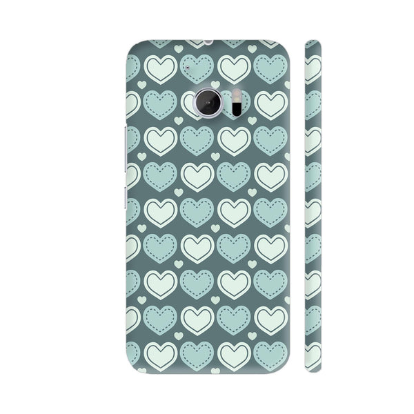 Love Hearts Pattern HTC 10 / 10 Lifestyle Cover| Artist: Designer Chennai