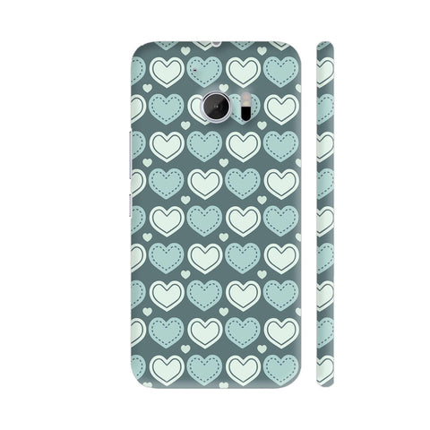 Love Hearts Pattern HTC 10 / 10 Lifestyle Cover| Artist: Designer Chennai